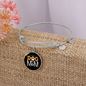 Dog Mom Paw Bracelet Stainless Steel or 18k Gold Circle Bangle-Express Your Love Gifts