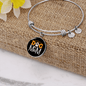 Dog Mom Paw Bracelet Stainless Steel or 18k Gold Circle Bangle-Express Your Love Gifts