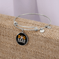 Dog Mom Paw Bracelet Stainless Steel or 18k Gold Circle Bangle-Express Your Love Gifts