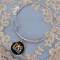 Dog Mom Paw Bracelet Stainless Steel or 18k Gold Circle Bangle-Express Your Love Gifts