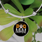 Dog Mom Paw Bracelet Stainless Steel or 18k Gold Circle Bangle-Express Your Love Gifts