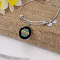 Dog Mom Paws Bracelet Stainless Steel or 18k Gold Circle Bangle-Express Your Love Gifts