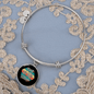 Dog Mom Paws Bracelet Stainless Steel or 18k Gold Circle Bangle-Express Your Love Gifts