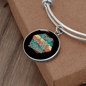 Dog Mom Paws Bracelet Stainless Steel or 18k Gold Circle Bangle-Express Your Love Gifts