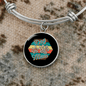 Dog Mom Paws Bracelet Stainless Steel or 18k Gold Circle Bangle-Express Your Love Gifts