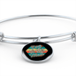 Dog Mom Paws Bracelet Stainless Steel or 18k Gold Circle Bangle-Express Your Love Gifts