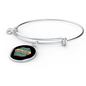 Dog Mom Paws Bracelet Stainless Steel or 18k Gold Circle Bangle-Express Your Love Gifts