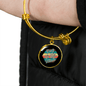 Dog Mom Paws Bracelet Stainless Steel or 18k Gold Circle Bangle-Express Your Love Gifts