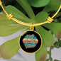 Dog Mom Paws Bracelet Stainless Steel or 18k Gold Circle Bangle-Express Your Love Gifts
