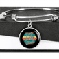 Dog Mom Paws Bracelet Stainless Steel or 18k Gold Circle Bangle-Express Your Love Gifts