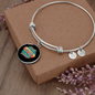Dog Mom Paws Bracelet Stainless Steel or 18k Gold Circle Bangle-Express Your Love Gifts
