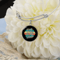 Dog Mom Paws Bracelet Stainless Steel or 18k Gold Circle Bangle-Express Your Love Gifts