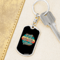 Dog Mom Paws Keychain Stainless Steel or 18k Gold Dog Tag Keyring-Express Your Love Gifts