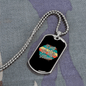 Dog Mom Paws Necklace Stainless Steel or 18k Gold Dog Tag 24" Chain-Express Your Love Gifts