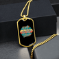 Dog Mom Paws Necklace Stainless Steel or 18k Gold Dog Tag 24" Chain-Express Your Love Gifts