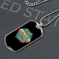 Dog Mom Paws Necklace Stainless Steel or 18k Gold Dog Tag 24" Chain-Express Your Love Gifts