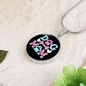 Dog Mom Pink Circle Necklace Stainless Steel or 18k Gold 18-22"-Express Your Love Gifts