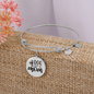 Dog Mom Plain Bracelet Stainless Steel or 18k Gold Circle Bangle-Express Your Love Gifts