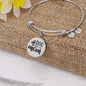 Dog Mom Plain Bracelet Stainless Steel or 18k Gold Circle Bangle-Express Your Love Gifts