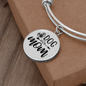 Dog Mom Plain Bracelet Stainless Steel or 18k Gold Circle Bangle-Express Your Love Gifts