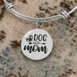 Dog Mom Plain Bracelet Stainless Steel or 18k Gold Circle Bangle-Express Your Love Gifts