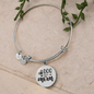 Dog Mom Plain Bracelet Stainless Steel or 18k Gold Circle Bangle-Express Your Love Gifts