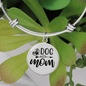 Dog Mom Plain Bracelet Stainless Steel or 18k Gold Circle Bangle-Express Your Love Gifts