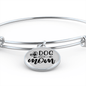 Dog Mom Plain Bracelet Stainless Steel or 18k Gold Circle Bangle-Express Your Love Gifts