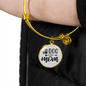 Dog Mom Plain Bracelet Stainless Steel or 18k Gold Circle Bangle-Express Your Love Gifts