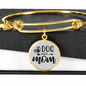 Dog Mom Plain Bracelet Stainless Steel or 18k Gold Circle Bangle-Express Your Love Gifts
