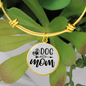 Dog Mom Plain Bracelet Stainless Steel or 18k Gold Circle Bangle-Express Your Love Gifts