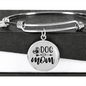 Dog Mom Plain Bracelet Stainless Steel or 18k Gold Circle Bangle-Express Your Love Gifts