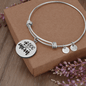 Dog Mom Plain Bracelet Stainless Steel or 18k Gold Circle Bangle-Express Your Love Gifts