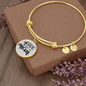 Dog Mom Plain Bracelet Stainless Steel or 18k Gold Circle Bangle-Express Your Love Gifts
