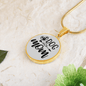 Dog Mom Plain Circle Necklace Stainless Steel or 18k Gold 18-22"-Express Your Love Gifts