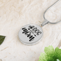 Dog Mom Plain Circle Necklace Stainless Steel or 18k Gold 18-22"-Express Your Love Gifts