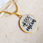 Dog Mom Plain Circle Necklace Stainless Steel or 18k Gold 18-22"-Express Your Love Gifts