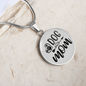 Dog Mom Plain Circle Necklace Stainless Steel or 18k Gold 18-22"-Express Your Love Gifts
