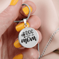 Dog Mom Plain Circle Necklace Stainless Steel or 18k Gold 18-22"-Express Your Love Gifts