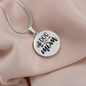 Dog Mom Plain Circle Necklace Stainless Steel or 18k Gold 18-22"-Express Your Love Gifts
