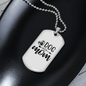 Dog Mom Plain Necklace Stainless Steel or 18k Gold Dog Tag 24" Chain-Express Your Love Gifts