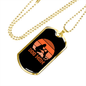 Dog Mom Playing Necklace Stainless Steel or 18k Gold Dog Tag 24" Chain-Express Your Love Gifts
