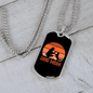 Dog Mom Playing Necklace Stainless Steel or 18k Gold Dog Tag 24" Chain-Express Your Love Gifts