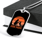 Dog Mom Playing Necklace Stainless Steel or 18k Gold Dog Tag 24" Chain-Express Your Love Gifts