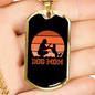 Dog Mom Playing Necklace Stainless Steel or 18k Gold Dog Tag 24" Chain-Express Your Love Gifts