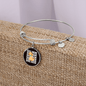 Dog Mom Puppy Bracelet Stainless Steel or 18k Gold Circle Bangle-Express Your Love Gifts