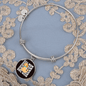 Dog Mom Puppy Bracelet Stainless Steel or 18k Gold Circle Bangle-Express Your Love Gifts