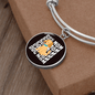 Dog Mom Puppy Bracelet Stainless Steel or 18k Gold Circle Bangle-Express Your Love Gifts