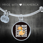 Dog Mom Puppy Bracelet Stainless Steel or 18k Gold Circle Bangle-Express Your Love Gifts