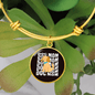 Dog Mom Puppy Bracelet Stainless Steel or 18k Gold Circle Bangle-Express Your Love Gifts